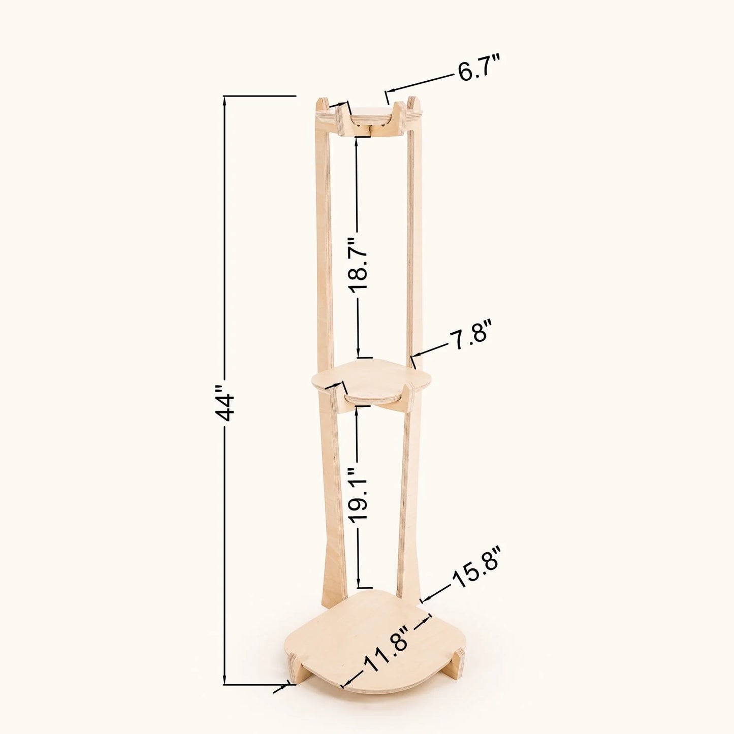 Japandi Corner Plant Stand