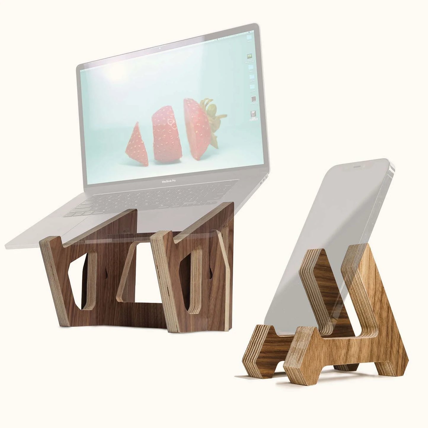 Birch Laptop Lifter & Phone Stand