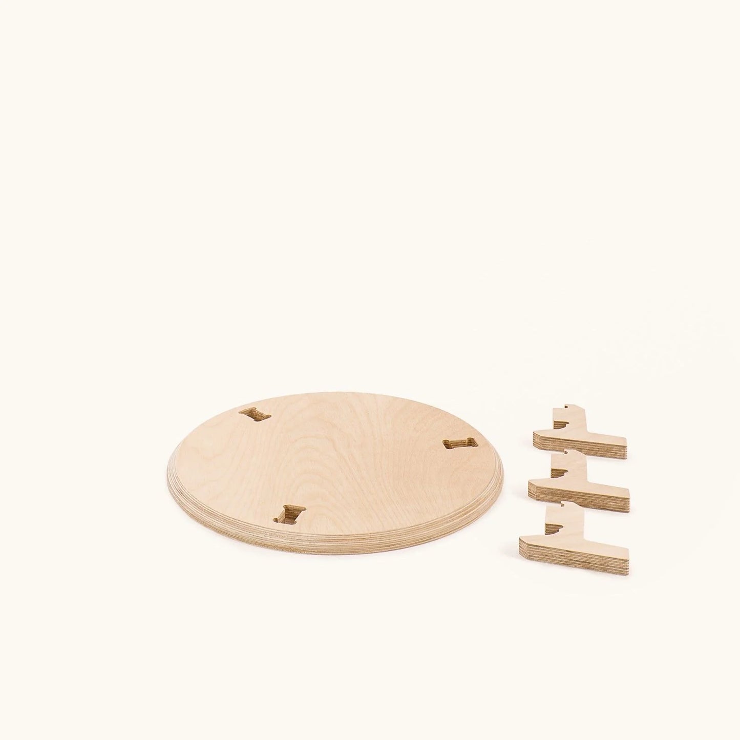 Japandi 15.5" Plant Stand 4" / Satin Birch
