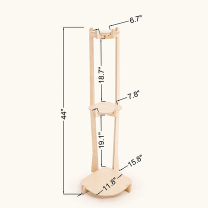 Japandi Corner Plant Stand