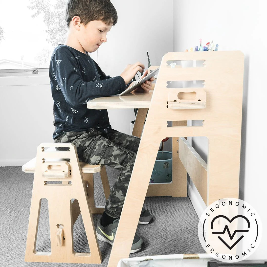 •Kids at Home Desk & Stool