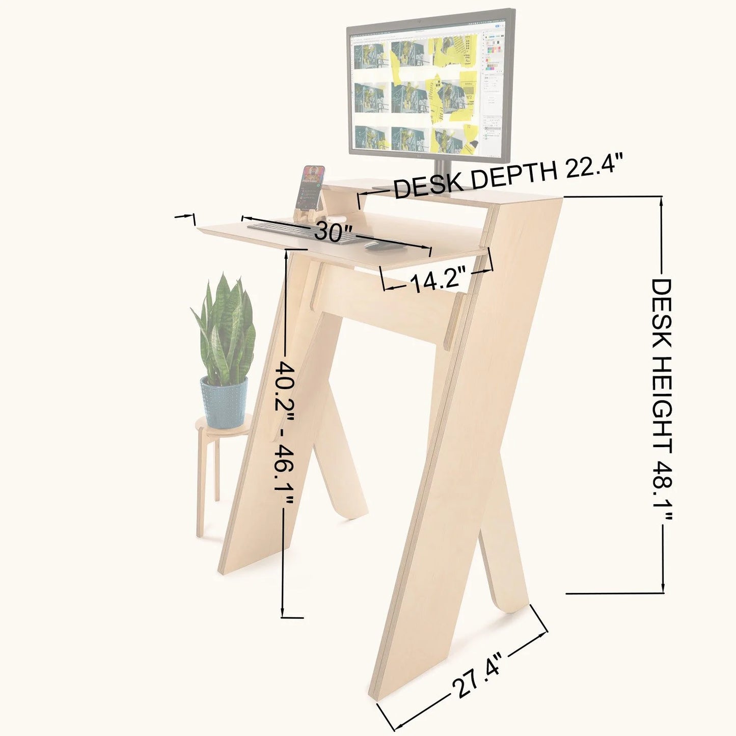 Lambda Standing Desk - 31"