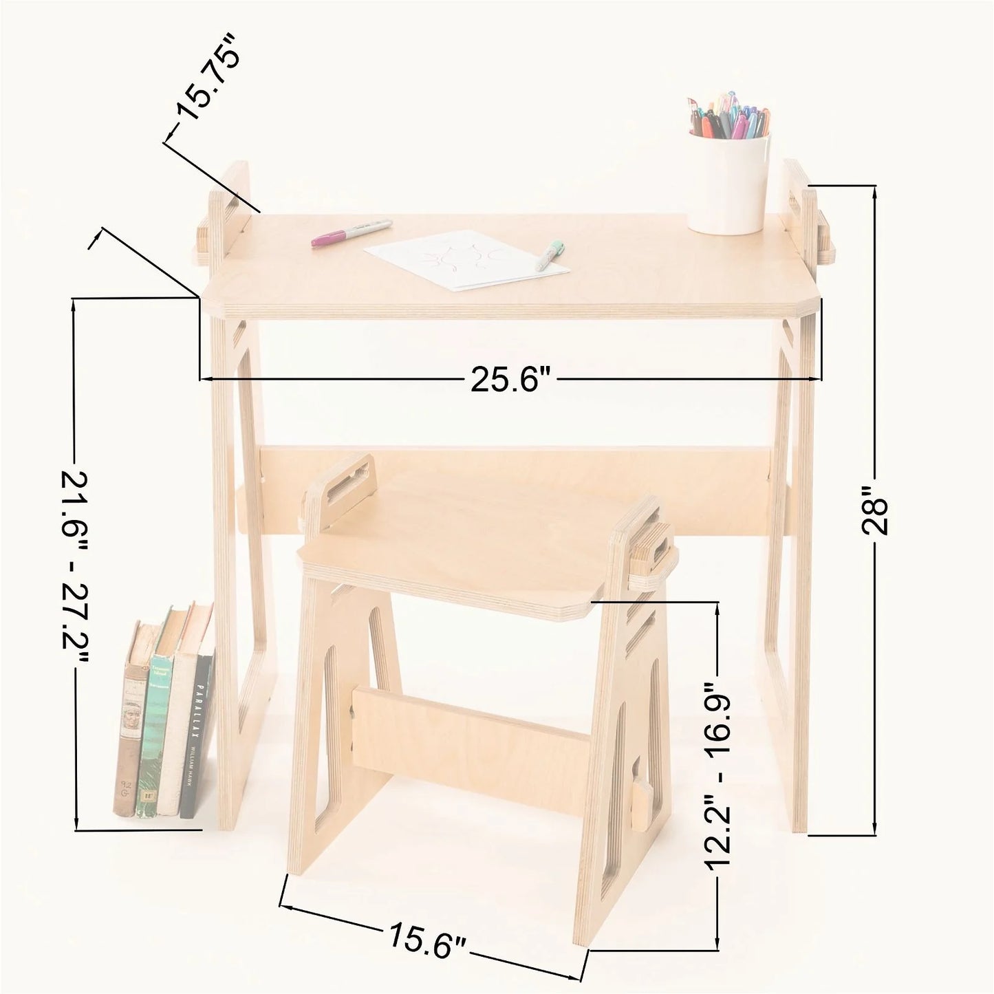 •Kids at Home Desk & Stool