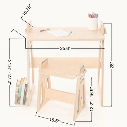 •Kids at Home Desk & Stool