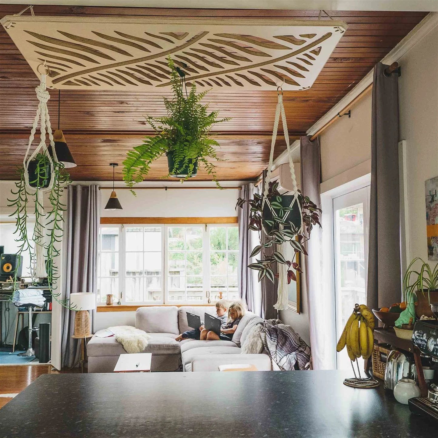 Japandi Plant Chandelier