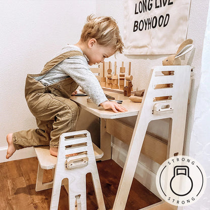 •Kids at Home Desk & Stool