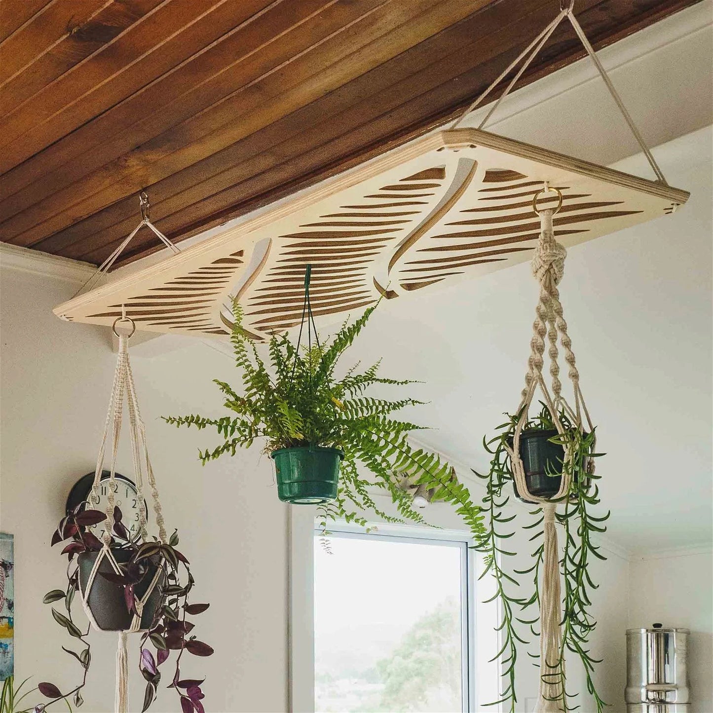 Japandi Plant Chandelier