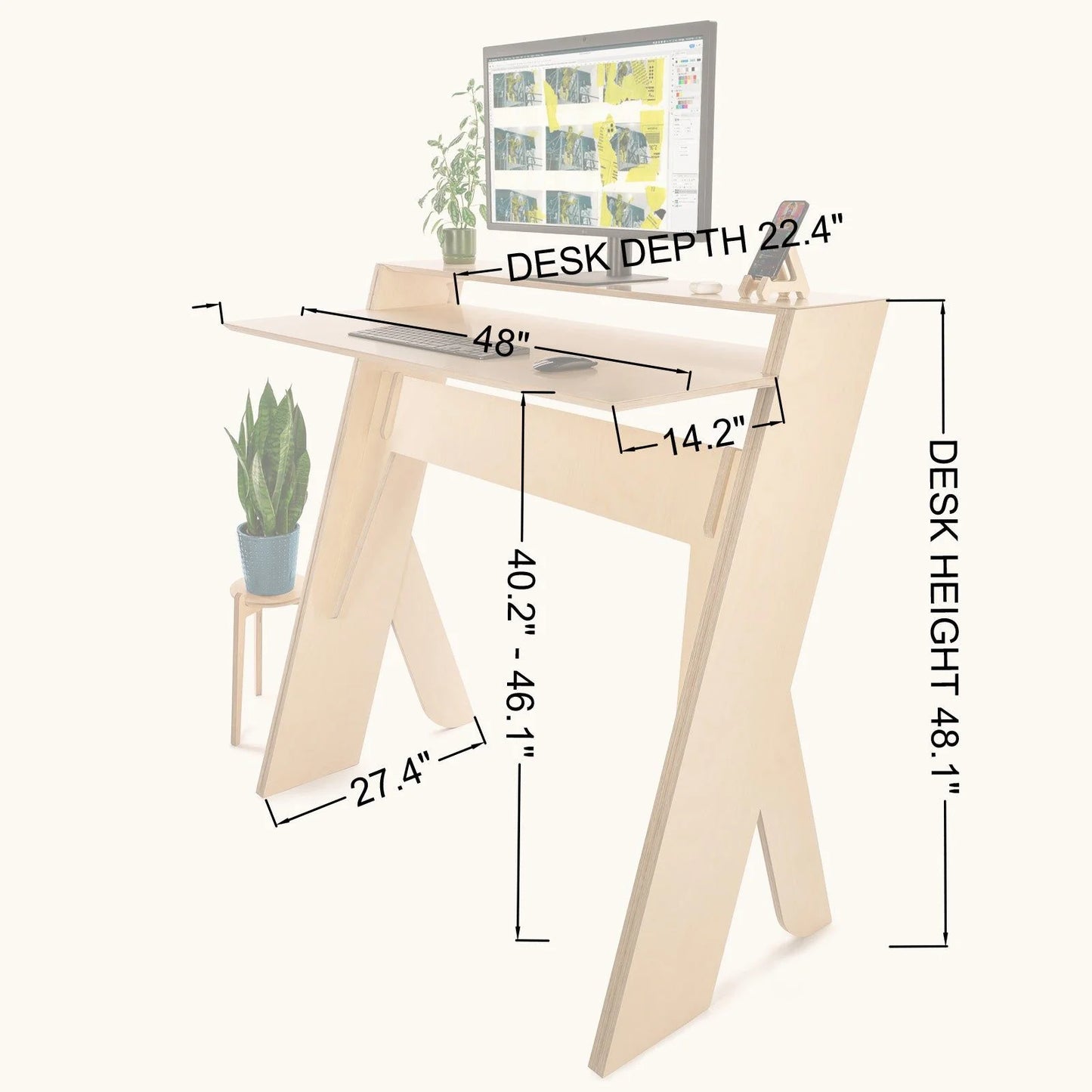 Lambda Standing Desk - 47"