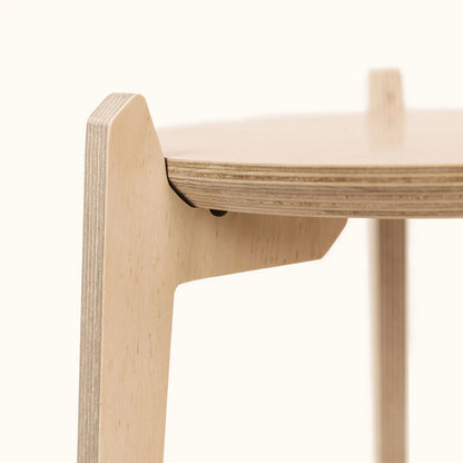 Japandi 8.5" Plant Stand 4" / Satin Birch