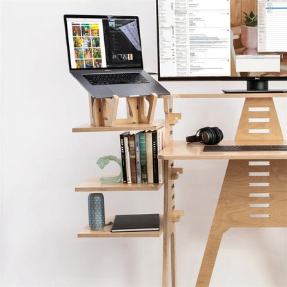 Laptop Lifter Wing & Two Wing Shelves
