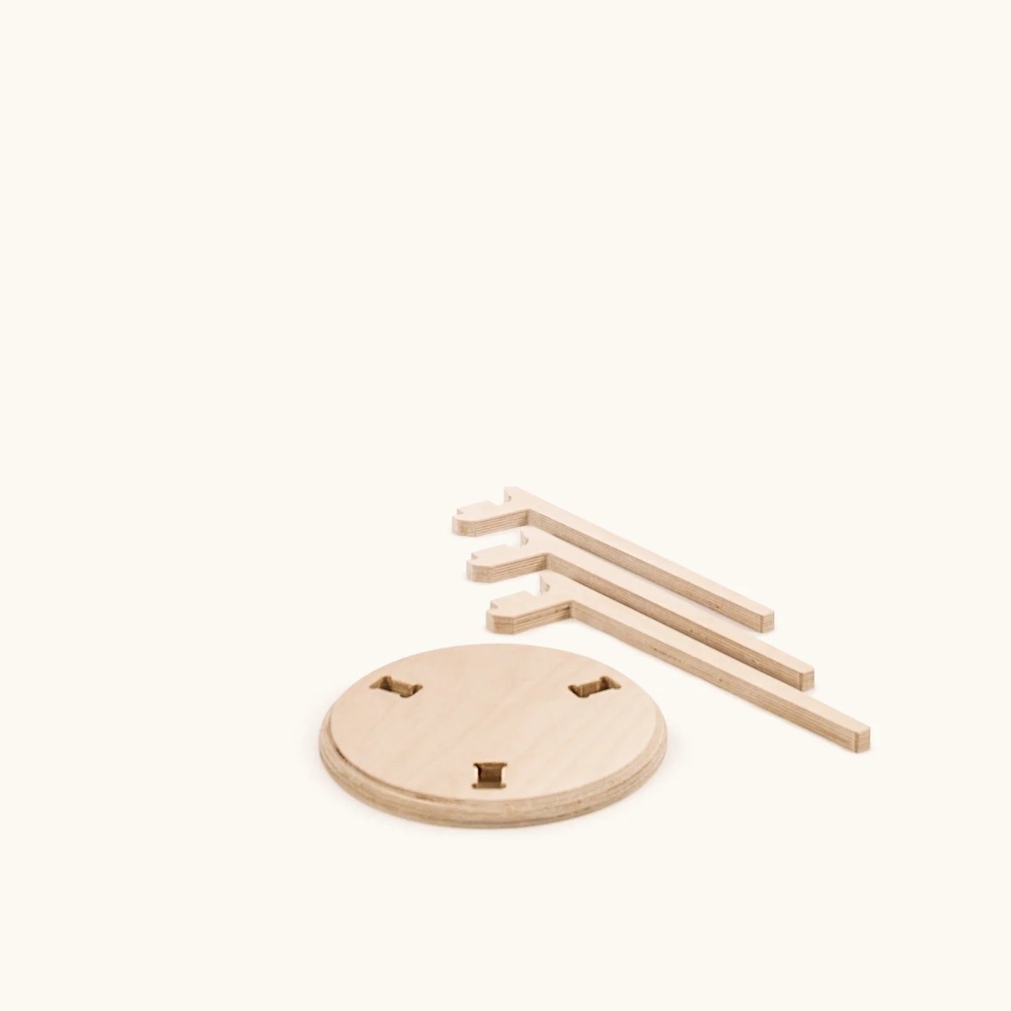 Japandi 8.5" Plant Stand 4" / Satin Birch