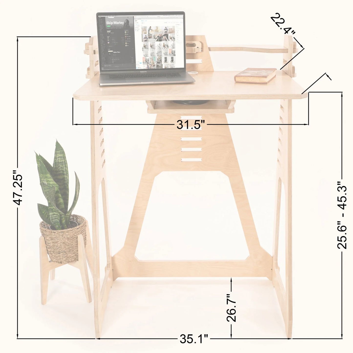 WFH Desk + 2 Hooks