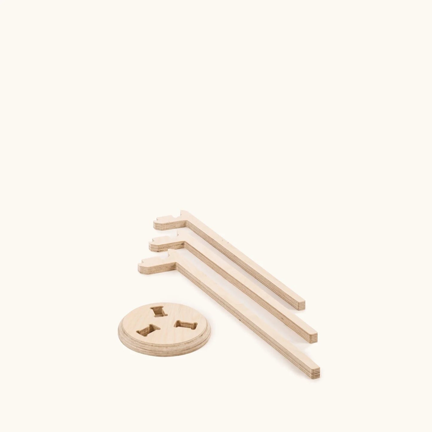 Japandi 6.5" Plant Stand 4" / Satin Birch