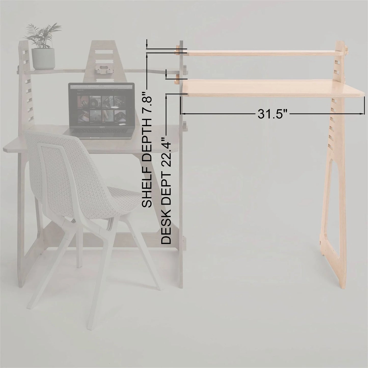 WFH Double Wide Desk Module